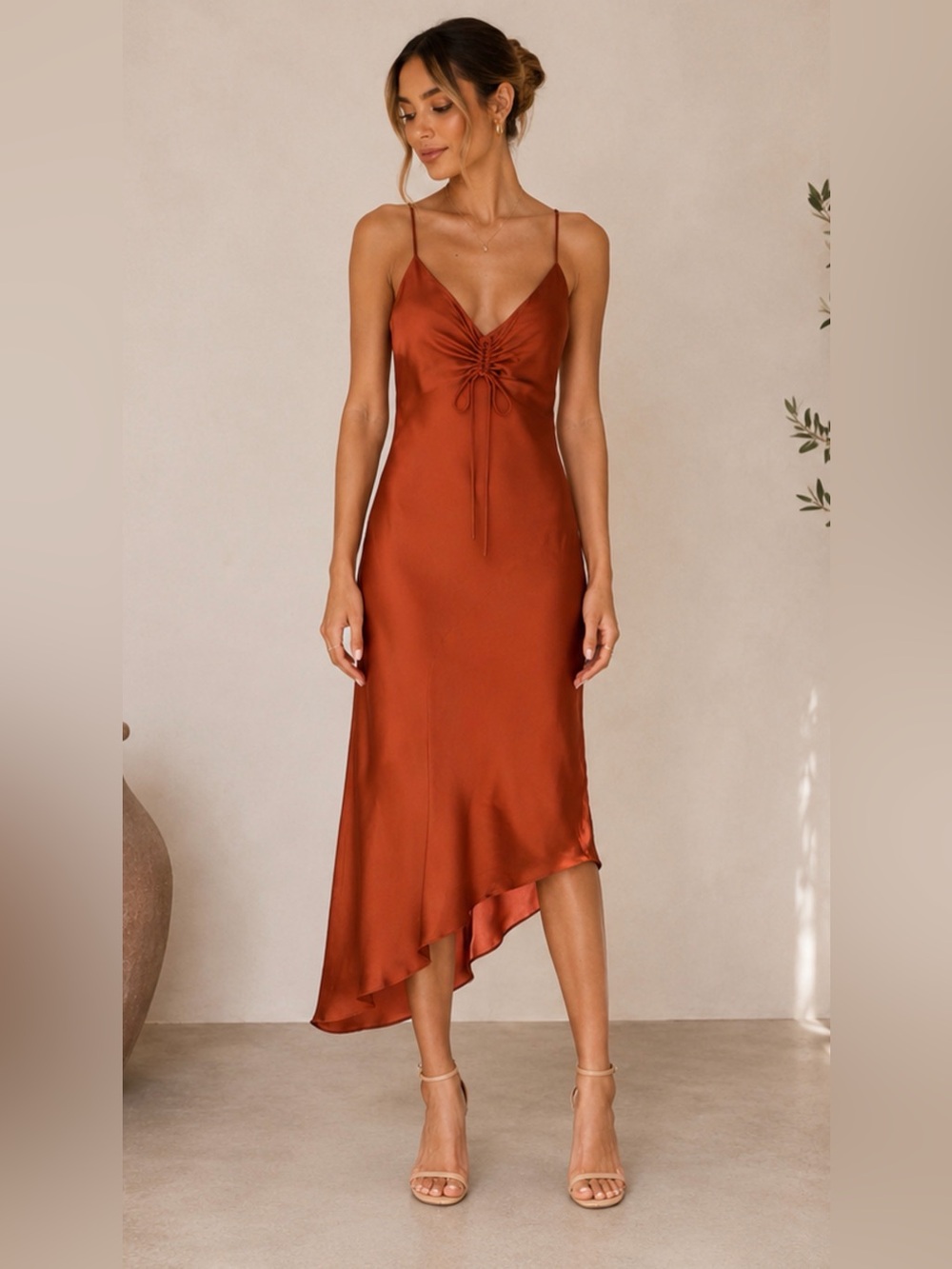 NWT AllSaints Alexia Dress (Bronze) Size 6